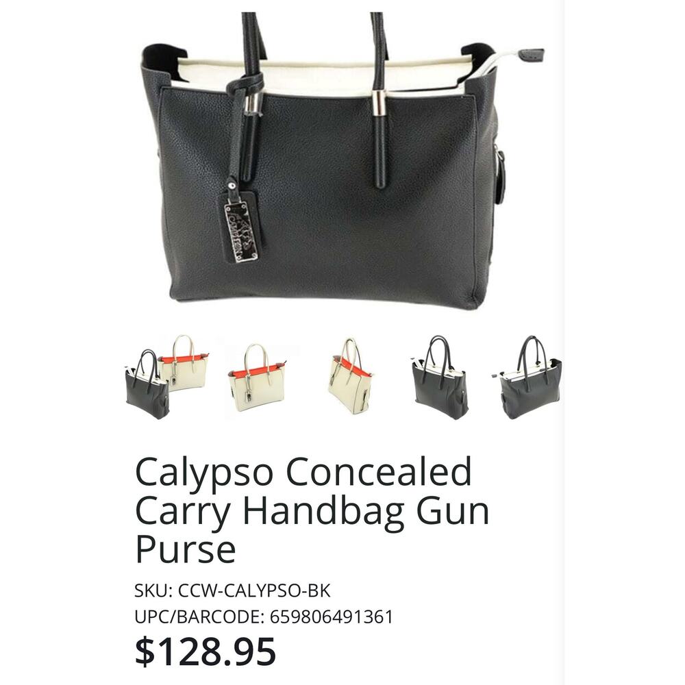 Cameleon Calypso  Women's Vegan Leather Concealed Carry Handbag Gun Purse Safety - Picture 11 of 11